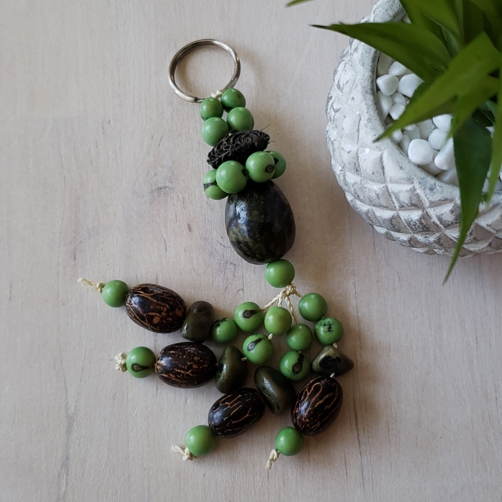 Brazilian Natural Seed Keychain